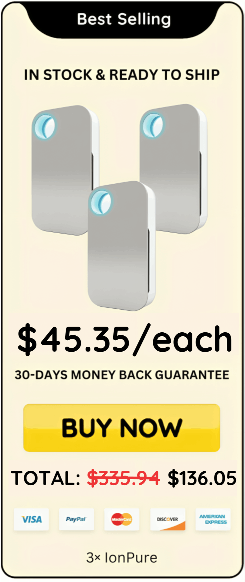 Ion Pure offer price